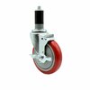 Service Caster Assure Parts 190STCASTB Replacement Caster with Brake ASS-SCC-EX20S514-PPUB-RED-TLB-112